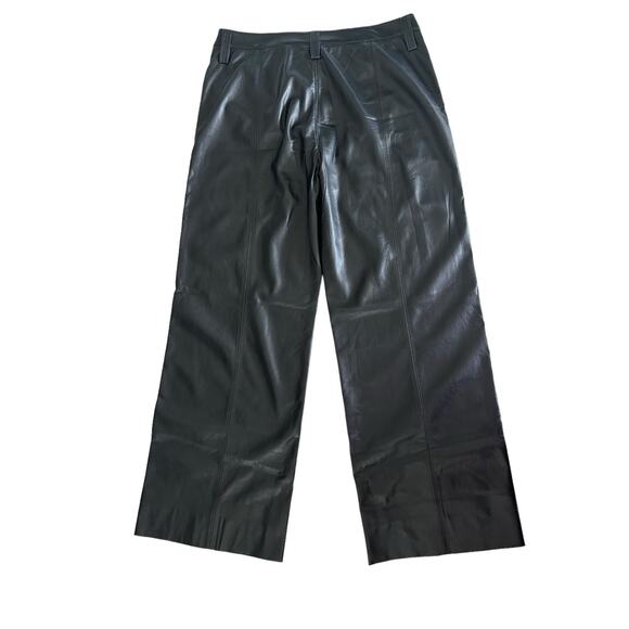 7 FOR ALL MANKIND FAUX LEATHER EASY TROUSER IN BLACK NWT SIZE 31 - Picture 6 of 10